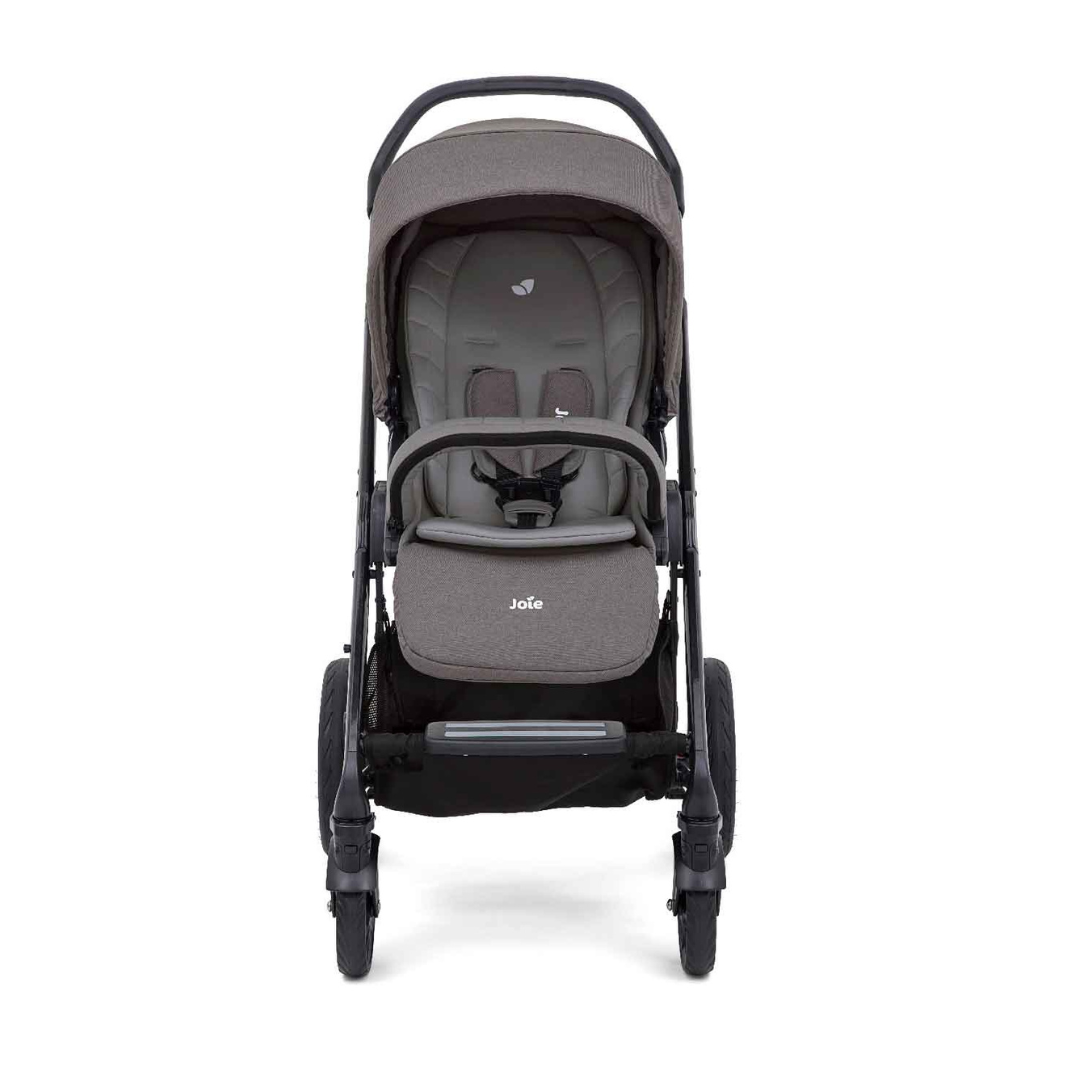 Carucior pentru copii multifunctional 3 in 1 Chrome Foggy Gray  (Carucior Chrome Foggy Gray + Landou / Portbebe Chrome Foggy Gray + scoica i-Snug Gray Flannel) - Joie - imagine 3