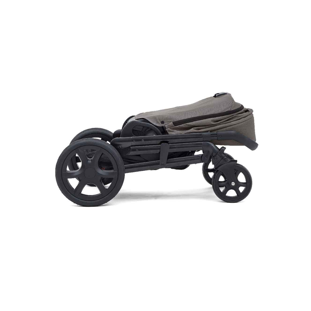 Carucior pentru copii multifunctional 3 in 1 Chrome Foggy Gray  (Carucior Chrome Foggy Gray + Landou / Portbebe Chrome Foggy Gray + scoica i-Snug Gray Flannel) - Joie - imagine 6